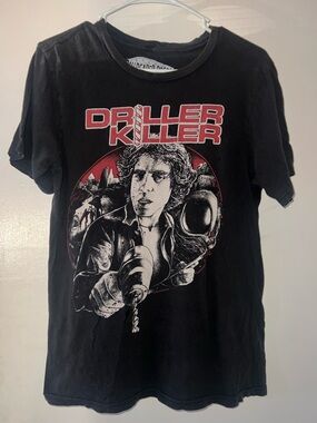 Horror! Driller Killer Graphic Black Short Sleeve Tee